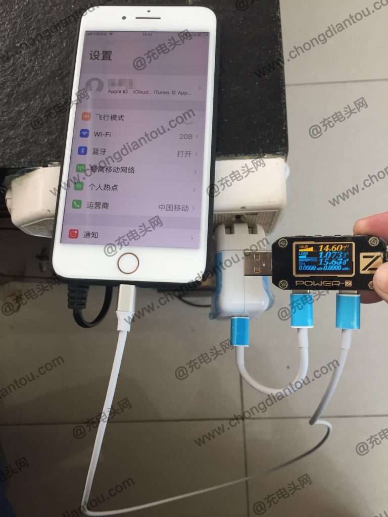 苹果USB-C to Lightning快充数据线破解成功！-充电头网