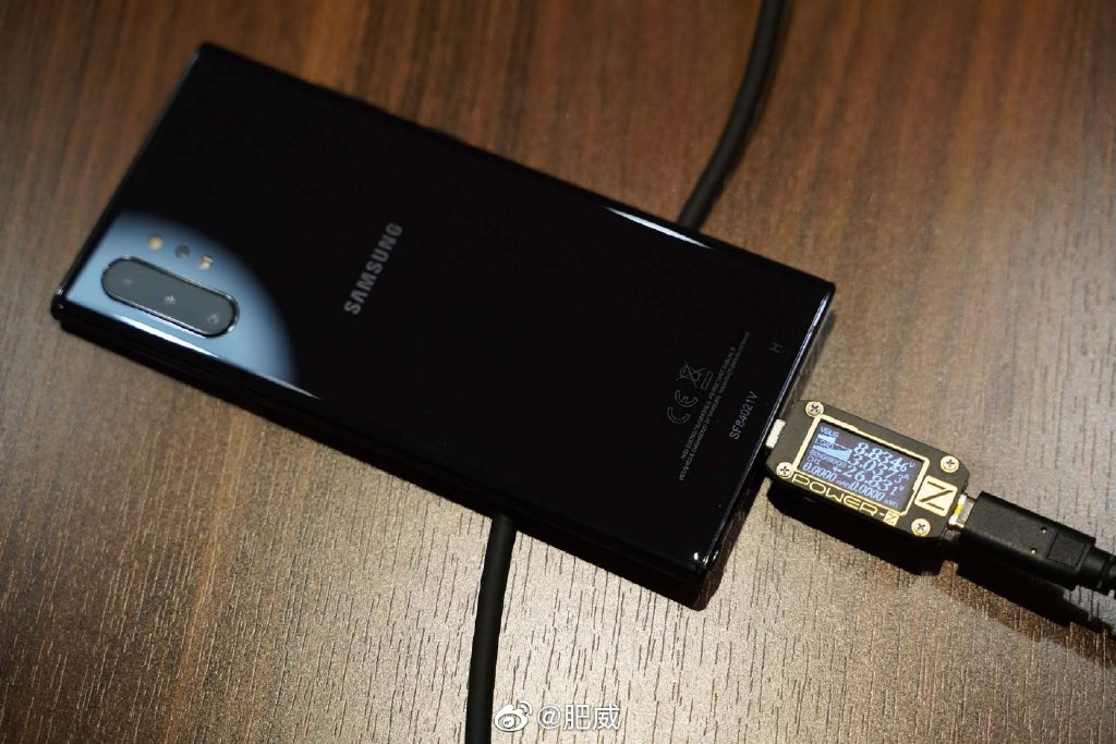 三星Galaxy Note10+ 5G快充测试-充电头网