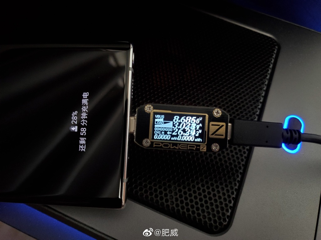 三星Galaxy Note10+ 5G快充测试-充电头网