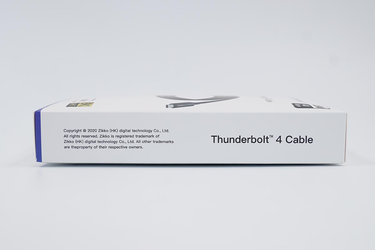 国内首款搭载雷电4传输协议的Zikko即刻Thunderbolt 4数据线评测-充电头网