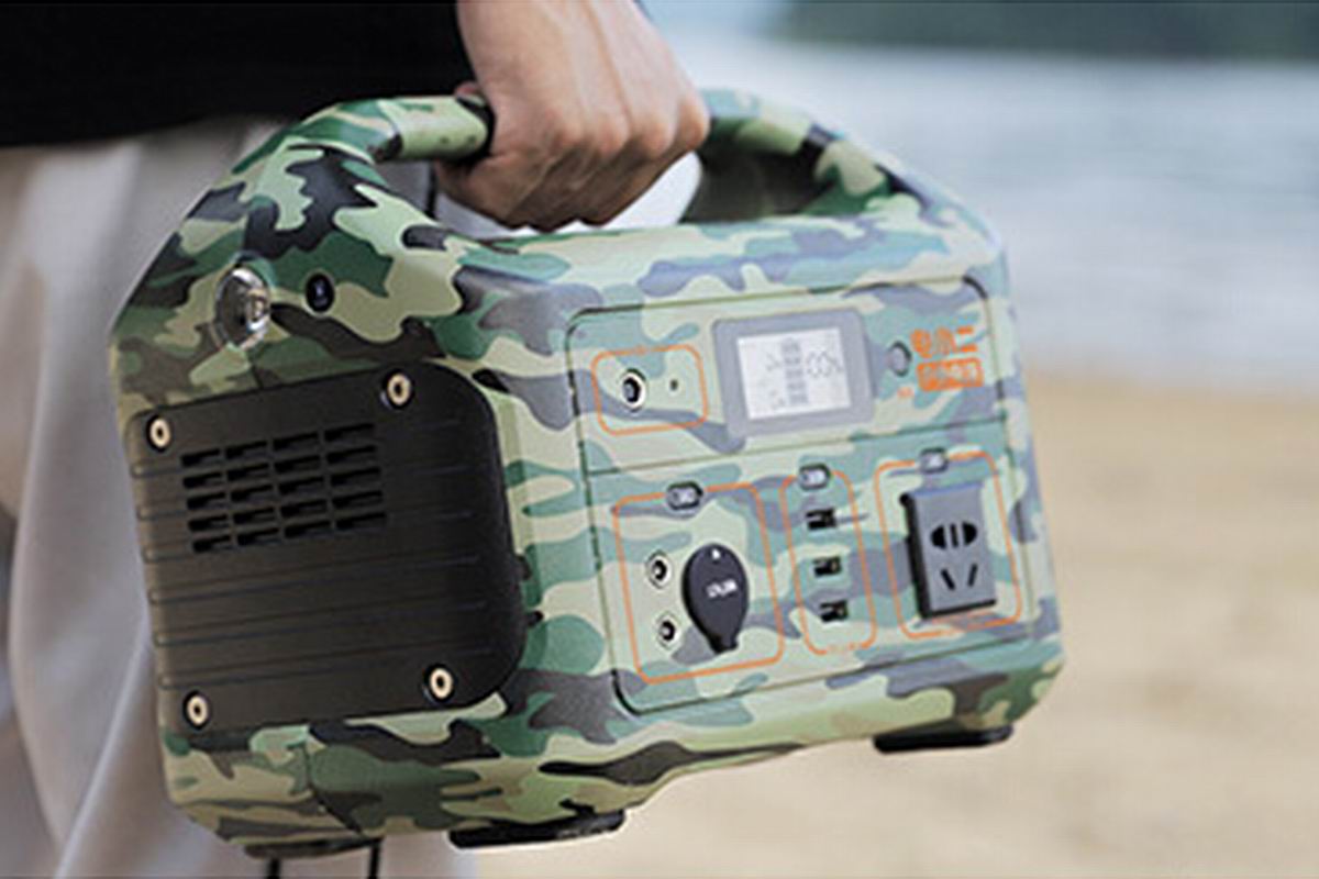 电小二户外电源500迷彩款上市正弦波500w输出