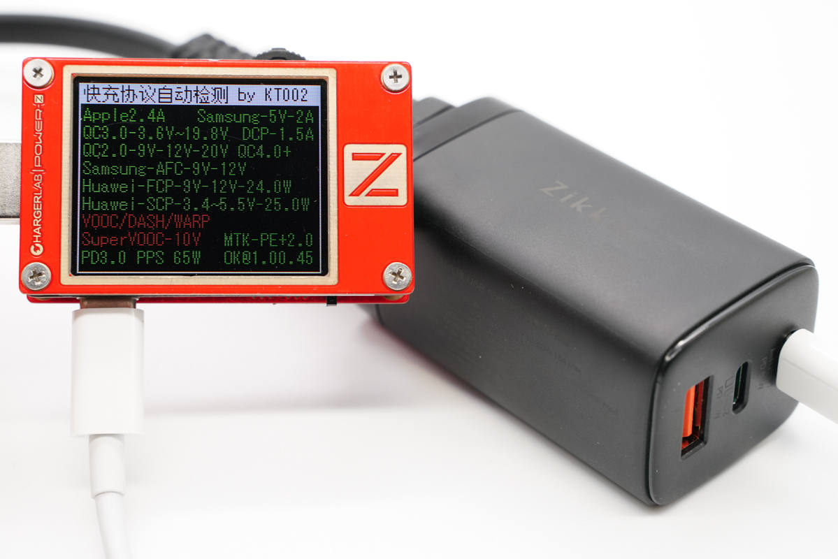 拆解报告:Zikko即刻65W 2C1A氮化镓快充充电器-充电头网