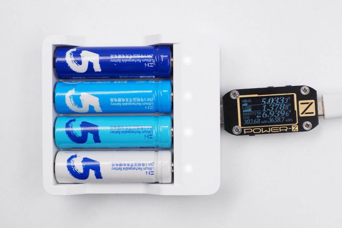拆解报告：ZMI紫米可充电5号锂电池套装-充电头网