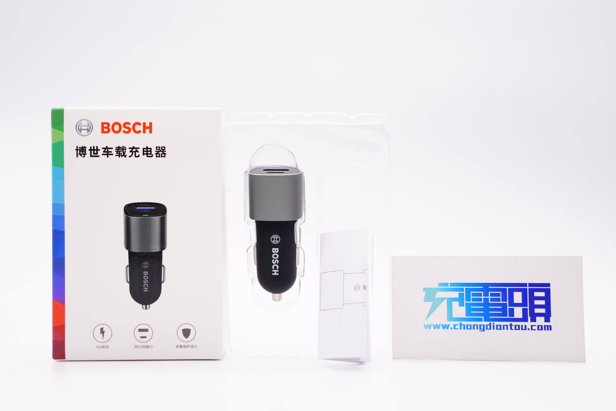 拆解报告:BOSCH博世45W 1A1C双口快充车充-充电头网