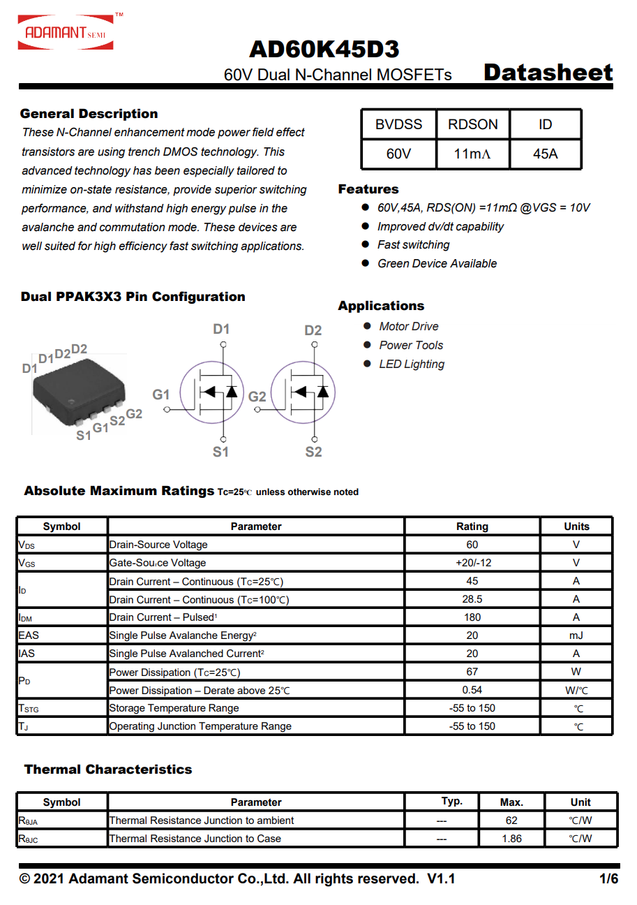 砹德曼半导体MOSFET应用案例-充电头网