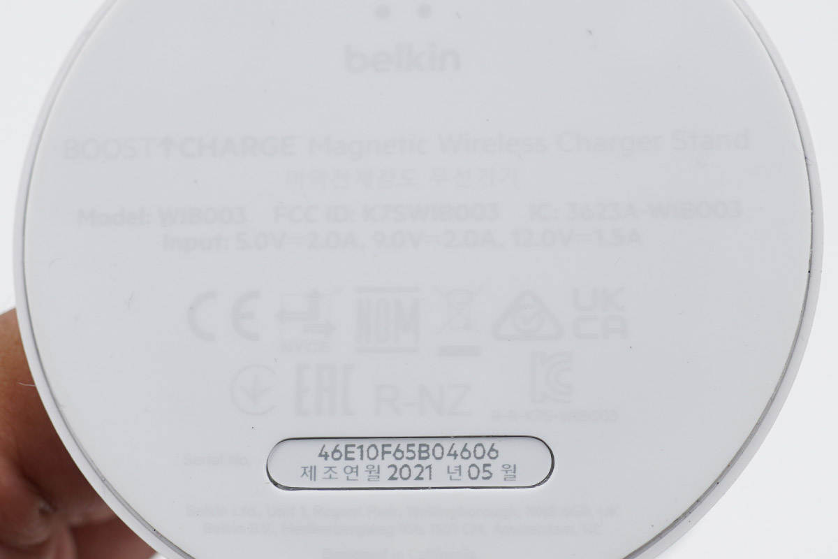 拆解报告：belkin贝尔金磁吸无线充电器WIB003-充电头网