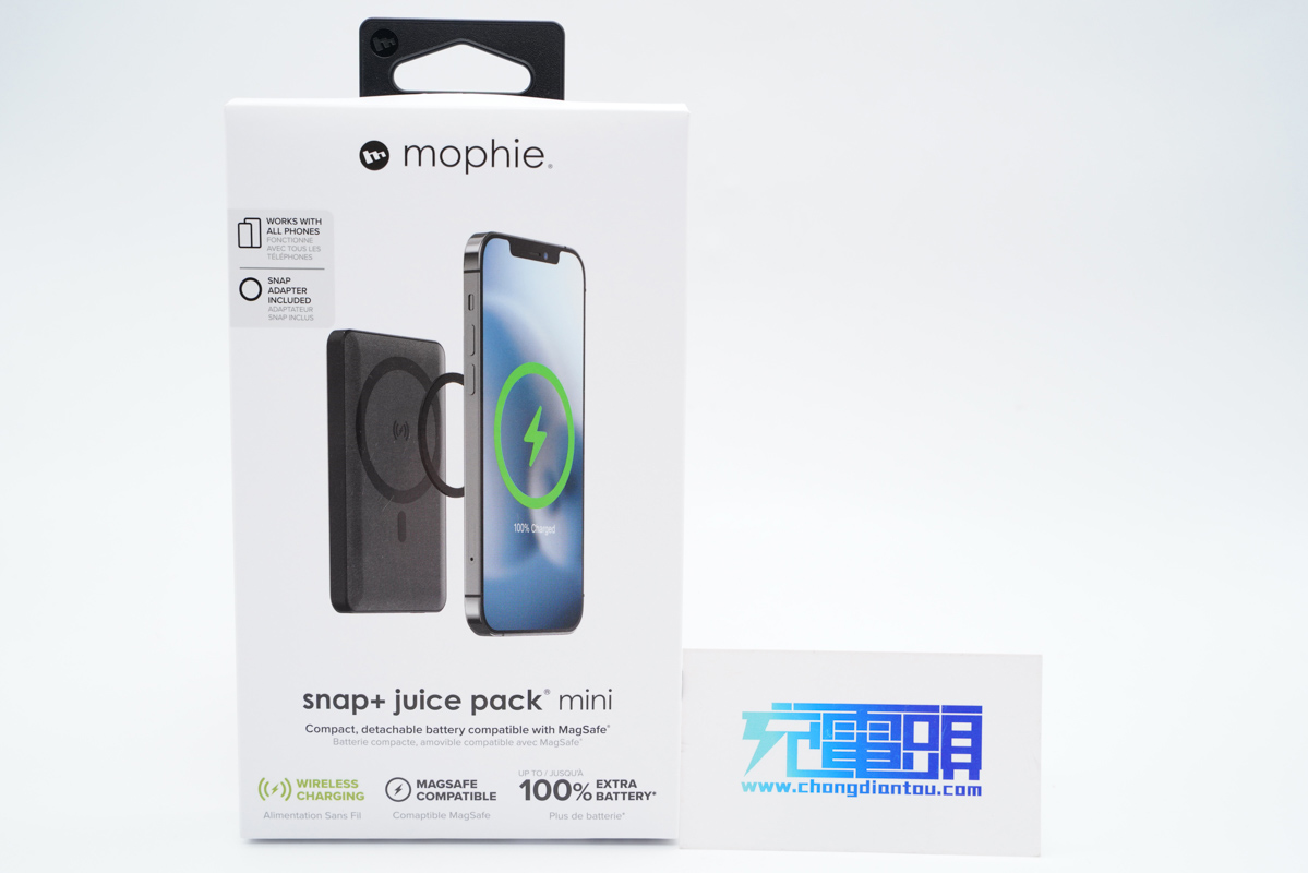 重量和iPhone 12 mini相当，短途出行首选，mophie磁吸无线充电宝体验-充电头网