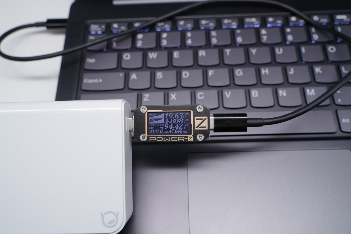 100W大功率快充双USB-C接口配置，联想小新100W氮化镓充电器评测-充电头网
