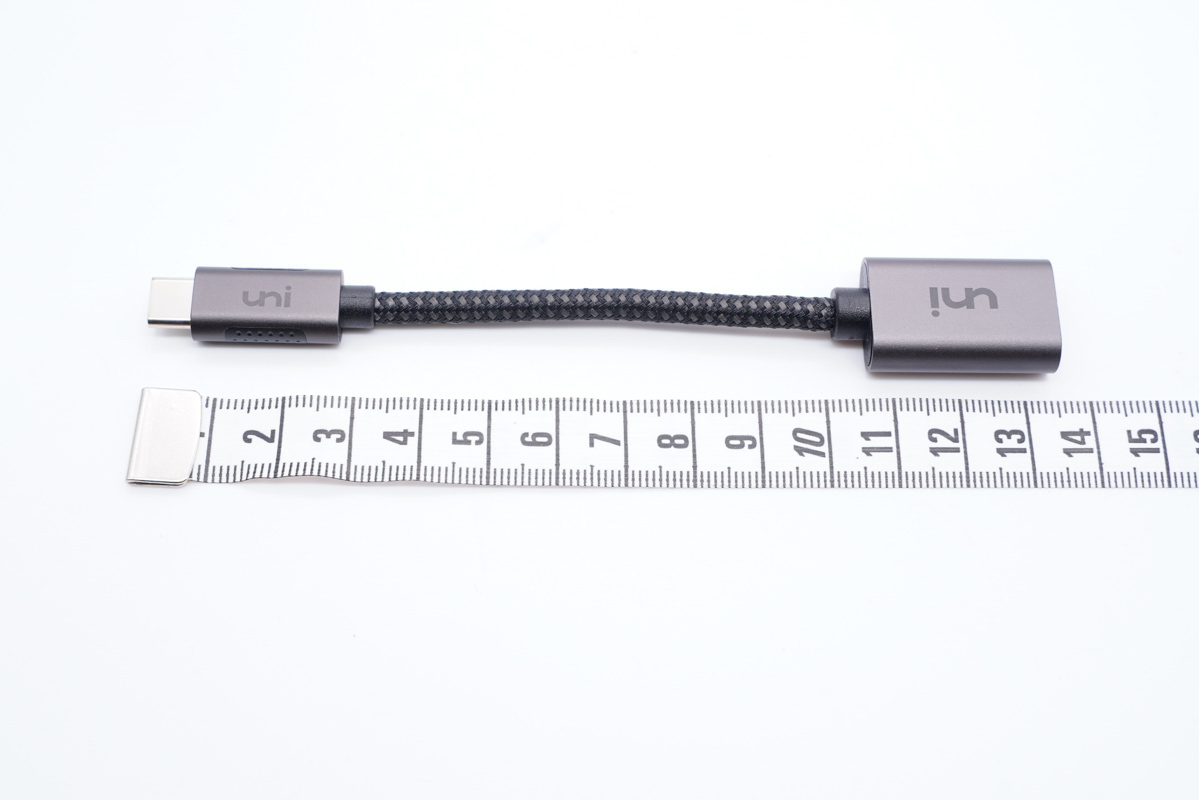 USB-C to USB-A接口转换，uni转换器开箱上手-充电头网